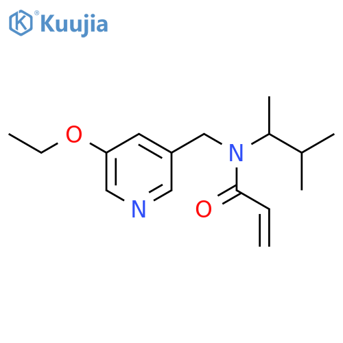 N-(5-ethoxypyridin-3-yl)methyl-N-(3-methylbutan-2-yl)prop-2-enamide structure