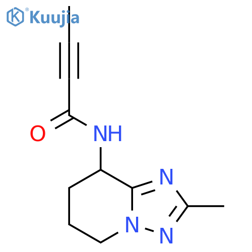 N-{2-methyl-5H,6H,7H,8H-1,2,4triazolo1,5-apyridin-8-yl}but-2-ynamide structure