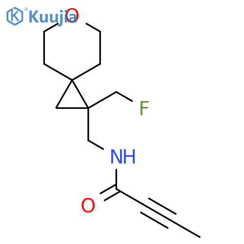 N-{1-(fluoromethyl)-6-oxaspiro2.5octan-1-ylmethyl}but-2-ynamide structure