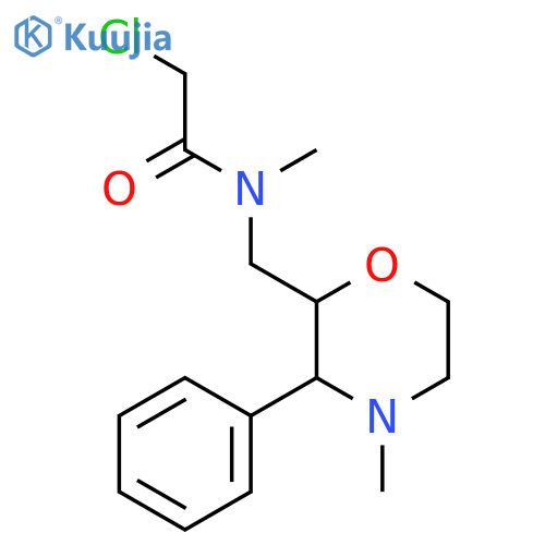 2-chloro-N-methyl-N-(4-methyl-3-phenylmorpholin-2-yl)methylacetamide structure