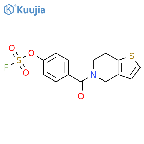 (6,7-Dihydrothieno[3,2-c]pyridin-5(4H)-yl)[4-[(fluorosulfonyl)oxy]phenyl]methanone structure