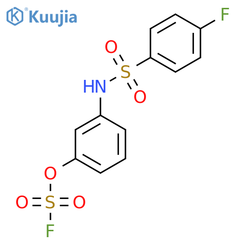 3-(4-Fluorobenzenesulfonamido)phenyl sulfurofluoridate structure