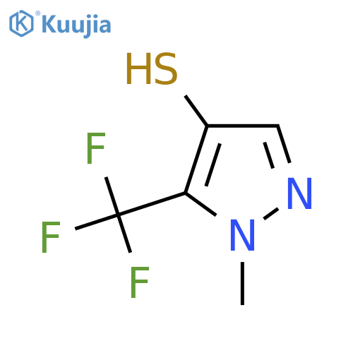 1-Methyl-5-(trifluoromethyl)pyrazole-4-thiol structure