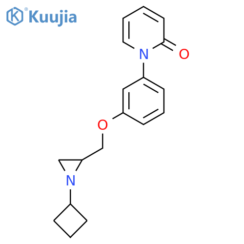1-[3-[(1-Cyclobutylaziridin-2-yl)methoxy]phenyl]pyridin-2-one structure