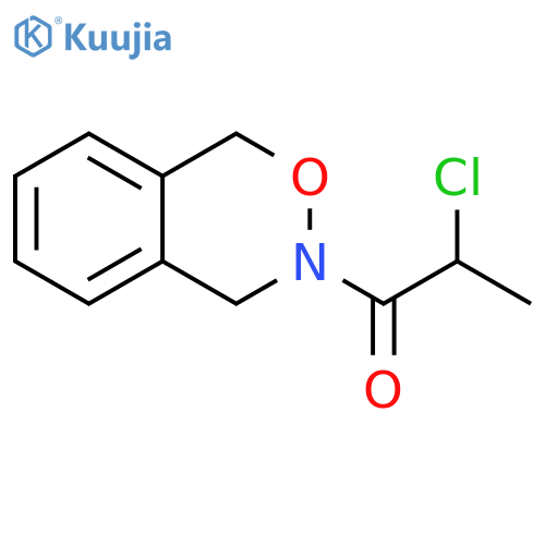2-Chloro-1-(1,4-dihydro-3H-2,3-benzoxazin-3-yl)-1-propanone structure