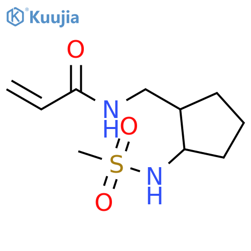 N-(2-methanesulfonamidocyclopentyl)methylprop-2-enamide structure