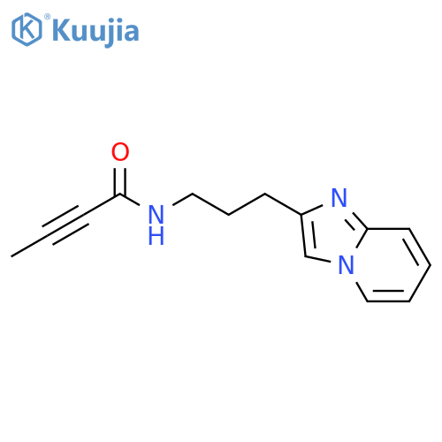 N-(3-Imidazo[1,2-a]pyridin-2-ylpropyl)but-2-ynamide structure