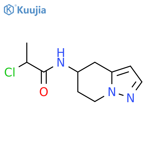 2-Chloro-N-(4,5,6,7-tetrahydropyrazolo[1,5-a]pyridin-5-yl)propanamide structure