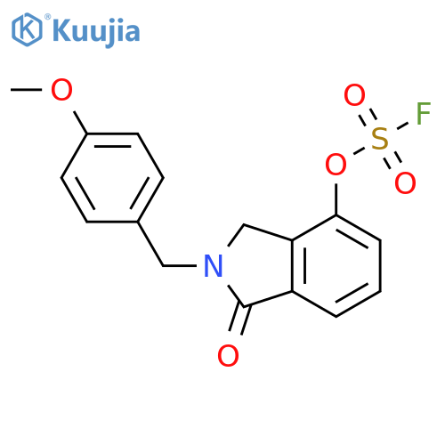 4-[(Fluorosulfonyl)oxy]-2,3-dihydro-2-[(4-methoxyphenyl)methyl]-1H-isoindol-1-one structure