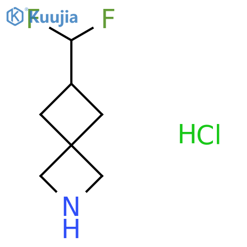 6-(Difluoromethyl)-2-azaspiro[3.3]heptane;hydrochloride structure