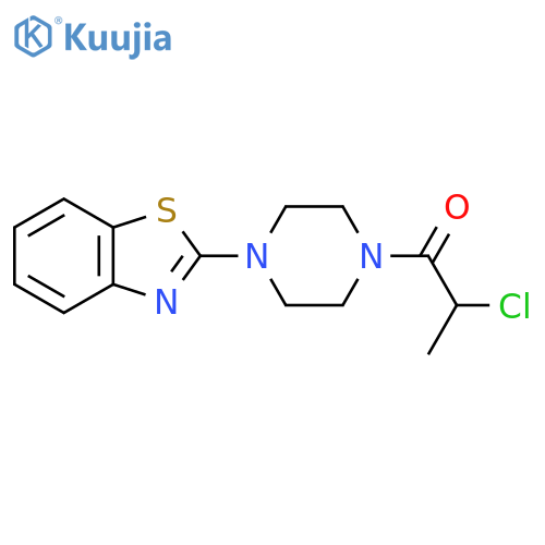 1-[4-(1,3-Benzothiazol-2-yl)piperazin-1-yl]-2-chloropropan-1-one structure