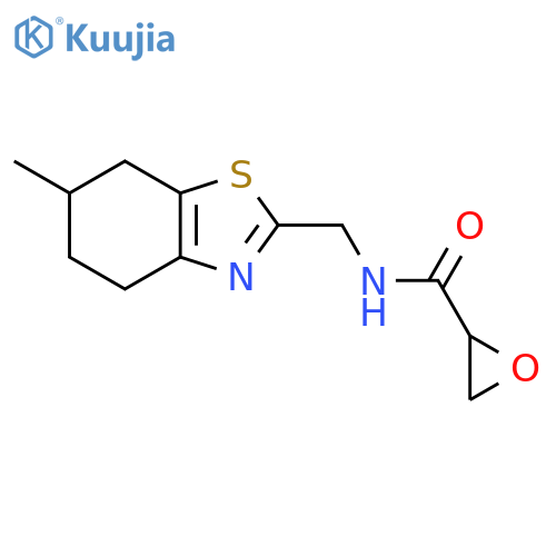 N-[(6-Methyl-4,5,6,7-tetrahydro-1,3-benzothiazol-2-yl)methyl]oxirane-2-carboxamide structure