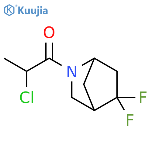 2-Chloro-1-(5,5-difluoro-2-azabicyclo[2.2.1]hept-2-yl)-1-propanone structure