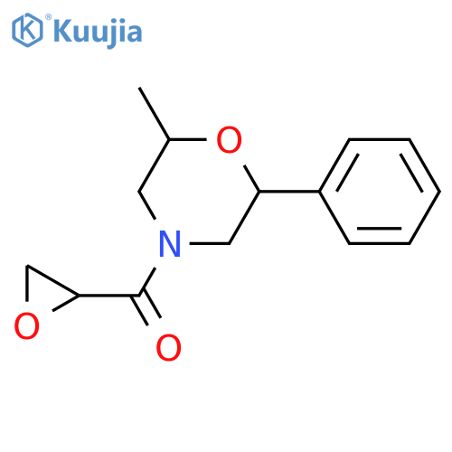 2-Methyl-4-(oxirane-2-carbonyl)-6-phenylmorpholine structure