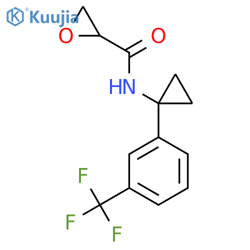 N-[1-[3-(Trifluoromethyl)phenyl]cyclopropyl]oxirane-2-carboxamide structure