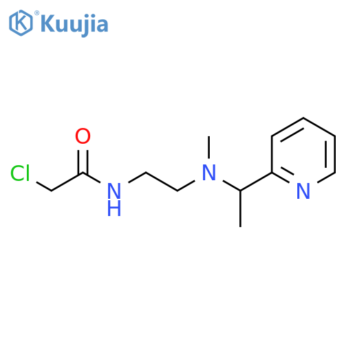 2-chloro-N-(2-{methyl1-(pyridin-2-yl)ethylamino}ethyl)acetamide structure