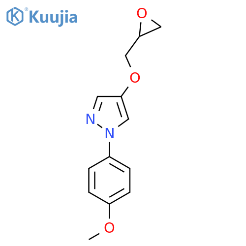 1-(4-Methoxyphenyl)-4-(oxiran-2-ylmethoxy)pyrazole structure