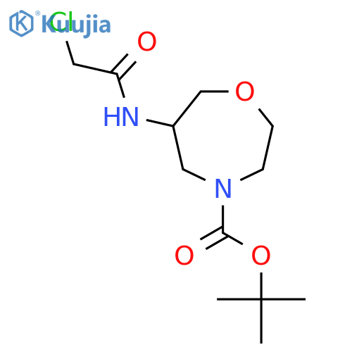 Tert-butyl 6-(2-chloroacetamido)-1,4-oxazepane-4-carboxylate structure