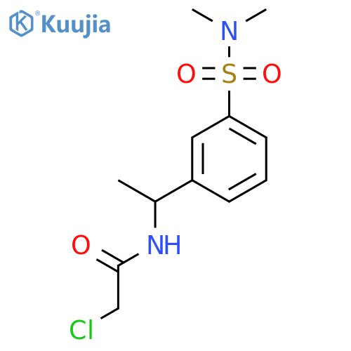 2-chloro-N-{1-3-(dimethylsulfamoyl)phenylethyl}acetamide structure