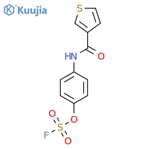 4-(Thiophene-3-amido)phenyl fluoranesulfonate structure