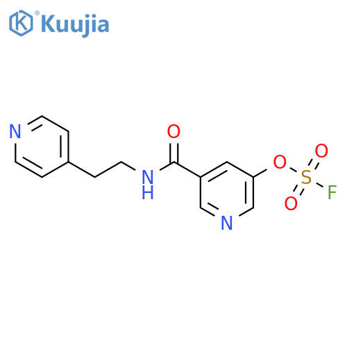 5-{[2-(Pyridin-4-yl)ethyl]carbamoyl}pyridin-3-yl sulfurofluoridate structure