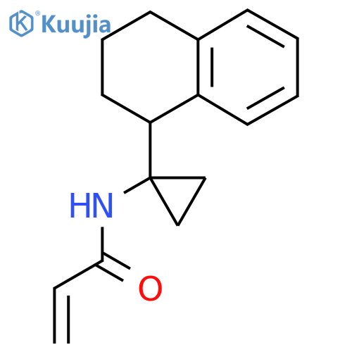 N-1-(1,2,3,4-tetrahydronaphthalen-1-yl)cyclopropylprop-2-enamide structure