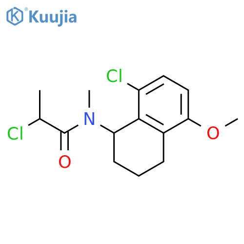 2-Chloro-N-(8-chloro-5-methoxy-1,2,3,4-tetrahydronaphthalen-1-yl)-N-methylpropanamide structure