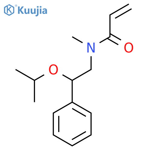 N-methyl-N-2-phenyl-2-(propan-2-yloxy)ethylprop-2-enamide structure
