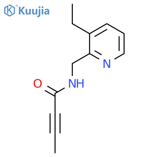 N-(3-ethylpyridin-2-yl)methylbut-2-ynamide structure