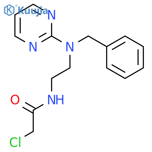 N-{2-benzyl(pyrimidin-2-yl)aminoethyl}-2-chloroacetamide structure