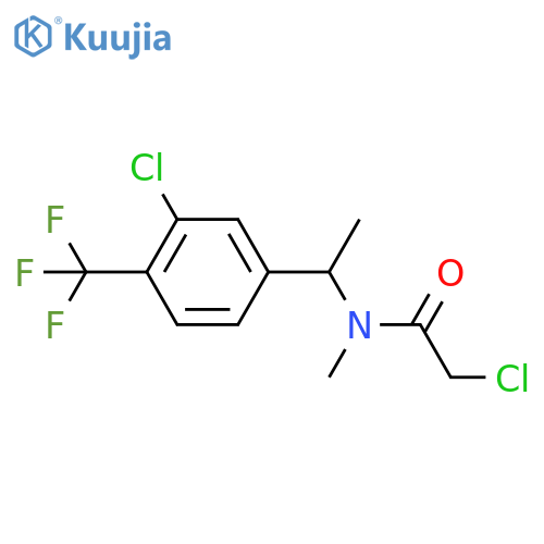 2-chloro-N-{1-3-chloro-4-(trifluoromethyl)phenylethyl}-N-methylacetamide structure