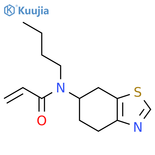 N-Butyl-N-(4,5,6,7-tetrahydro-1,3-benzothiazol-6-yl)prop-2-enamide structure