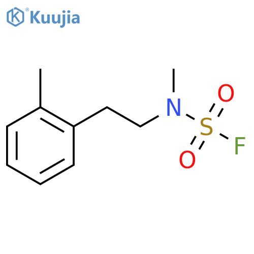N-methyl-N-2-(2-methylphenyl)ethylsulfamoyl fluoride structure