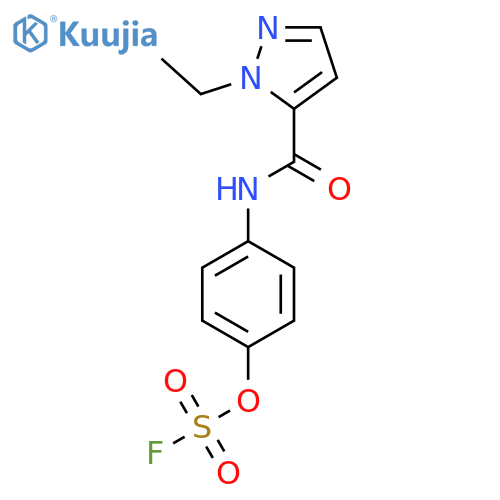 1-Ethyl-5-[(4-fluorosulfonyloxyphenyl)carbamoyl]pyrazole structure