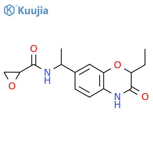 N-[1-(2-Ethyl-3-oxo-4H-1,4-benzoxazin-7-yl)ethyl]oxirane-2-carboxamide structure