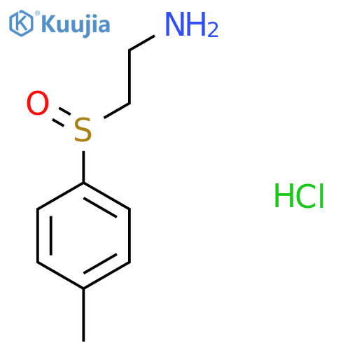 2-(4-Methylphenyl)sulfinylethanamine;hydrochloride structure