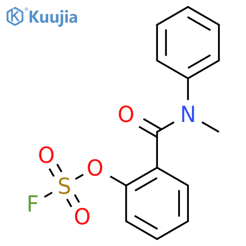 1-Fluorosulfonyloxy-2-[methyl(phenyl)carbamoyl]benzene structure