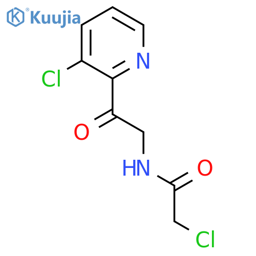 2-chloro-N-2-(3-chloropyridin-2-yl)-2-oxoethylacetamide structure