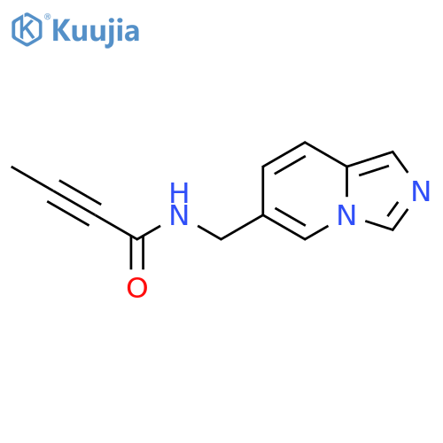 N-({imidazo1,5-apyridin-6-yl}methyl)but-2-ynamide structure
