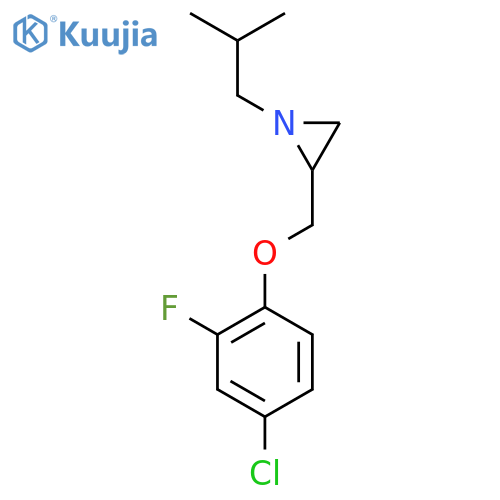 2-[(4-Chloro-2-fluorophenoxy)methyl]-1-(2-methylpropyl)aziridine structure