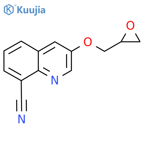 3-(Oxiran-2-ylmethoxy)quinoline-8-carbonitrile structure