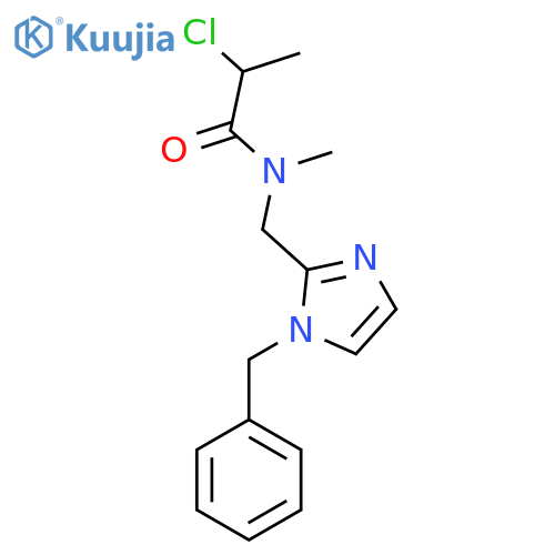 N-[(1-Benzylimidazol-2-yl)methyl]-2-chloro-N-methylpropanamide structure