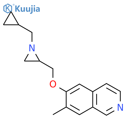 6-[[1-(Cyclopropylmethyl)aziridin-2-yl]methoxy]-7-methylisoquinoline structure