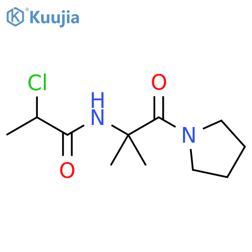 2-Chloro-N-[1,1-dimethyl-2-oxo-2-(1-pyrrolidinyl)ethyl]propanamide structure