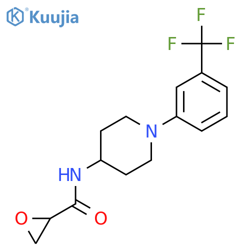 N-[1-[3-(Trifluoromethyl)phenyl]piperidin-4-yl]oxirane-2-carboxamide structure