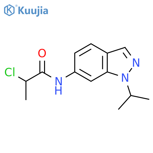 2-Chloro-N-(1-propan-2-ylindazol-6-yl)propanamide structure