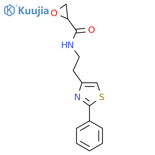 N-[2-(2-Phenyl-1,3-thiazol-4-yl)ethyl]oxirane-2-carboxamide structure