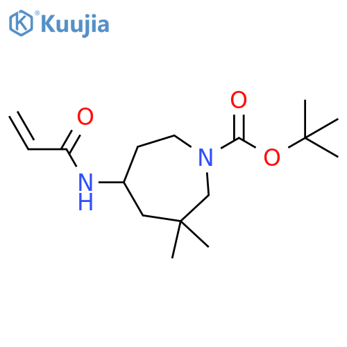 tert-butyl 3,3-dimethyl-5-(prop-2-enamido)azepane-1-carboxylate structure