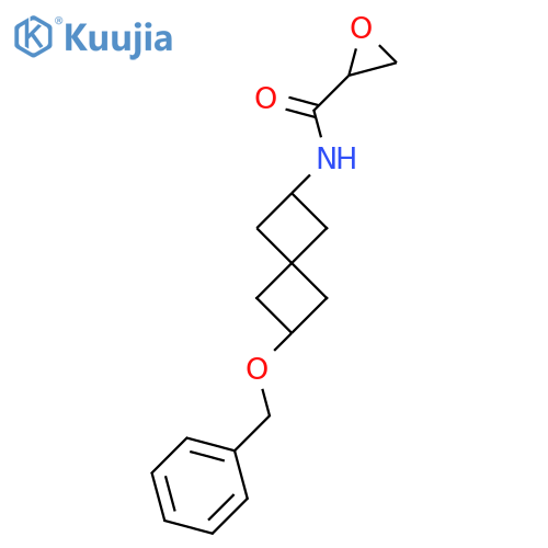 N-(2-Phenylmethoxyspiro[3.3]heptan-6-yl)oxirane-2-carboxamide structure