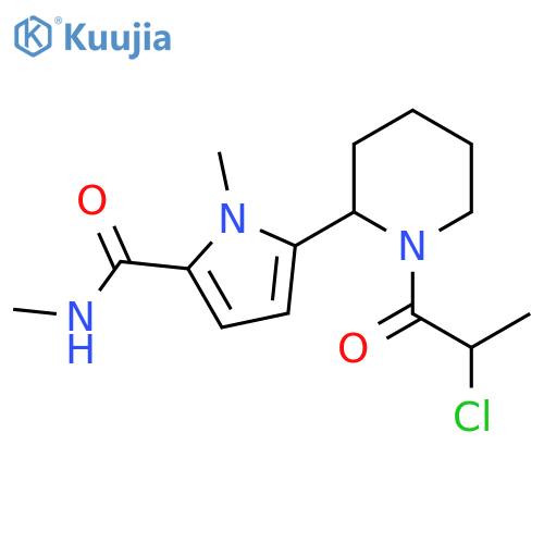 5-[1-(2-Chloropropanoyl)piperidin-2-yl]-N,1-dimethylpyrrole-2-carboxamide structure
